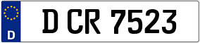 Trailer License Plate